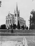 Cathedral with the spire installed, circa 1910
