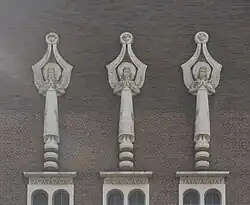 Angels at St Monica's Church, Bootle.