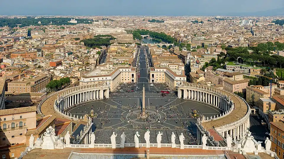 St. Peter's Square, Rome, by Gian Lorenzo Bernini, 1656-1667[186]