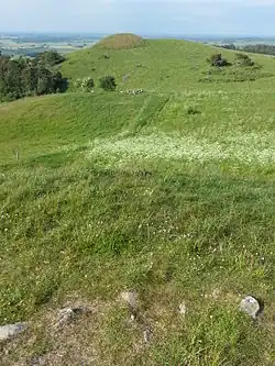 Stabelhøje view from top of southern Dolmen towards the northern Dolmen