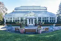 Artwork outside of the conservatory