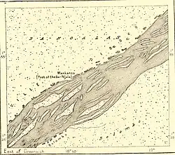 Map of Makanza, around 1890