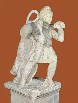 Mithras carrying the bull