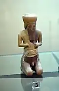 Seated worshiper, nude male, Iraq Museum