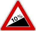 Steep ascent