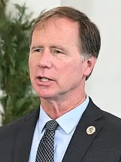 Steuart Pittman speaking in 2020