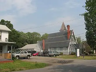 Side view of the church, taken in 2007 before its restoration