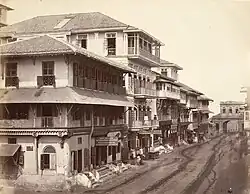 Churchgate Street in the 1860s. Spot the Gate at the end of the road