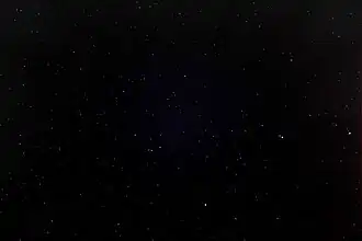 50 percent of stray light removed: the darker half of the stray light was set to zero luminance. The darker part of the blue light caused by Rayleigh scattering is still visible in the center of the image.