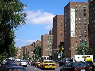 Stuyvesant Town as seen from the south at First Avenue in 2006