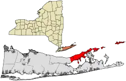 Location in Suffolk County