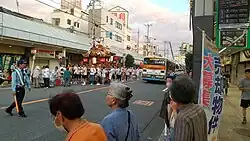 An example of small danjiri festival; Suita city (2023).