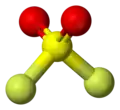 Ball-and-stick model of sulfuryl fluoride