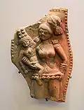 Shunga woman with child. 2nd–1st century BCE.