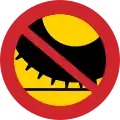 No motor vehicles with studded tires