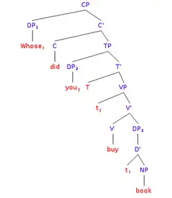 *Whose did you buy book?