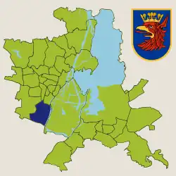 Location within Szczecin