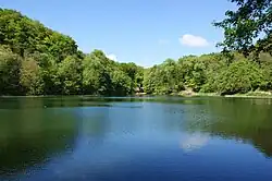 Szmaragdowe Lake in Zdroje, Szczecin