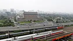 Longhai railway outside the city walls of Xi'an