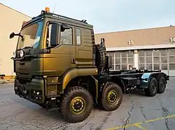 A TG MIL TGS (8x8), this example a Swedish Army trials vehicle