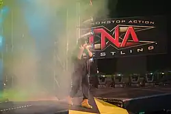 Mick Foley making his entrance at Bound for Glory IV