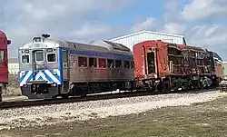 TRE Budd RDC-1 No. 2001 seen next to the PA-1