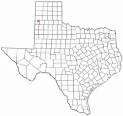 Location of Friona, Texas