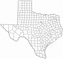 Location of Lipan, Texas