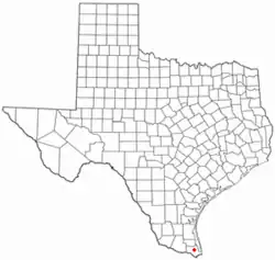 Location of Lozano, Texas