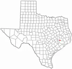 Location of Stagecoach, Texas