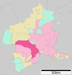 Location of Takasaki