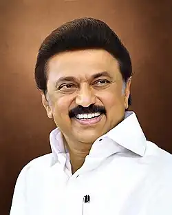 Tamil Nadu Chief Minister M. K. Stalin Official portrait for 2021-2026.jpg