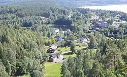 View of the village seen from the nearby Gjellberget