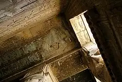 Ceiling of the temple before restoration (photographed 2007)