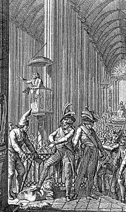 Notre Dame of Strasbourg turned into a Temple of Reason.