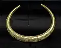 Gold torque from the Treasure of Berzocana, Extremadura, Spain