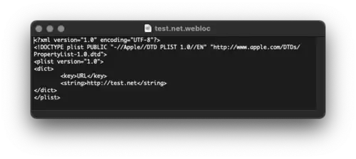 .webloc file created instead of a text clipping because it was interpreted as an website address.