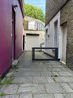 The Bakery's entrance up-close