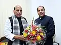 The Chief Minister of Himachal Pradesh, Shri Jai Ram Thakur calling on the Union Home Minister, Shri Rajnath Singh, in New Delhi on 27 January 2018