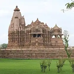 Chitragupta Temple, Khajuraho, 11th century, mantapas at the entrance.
