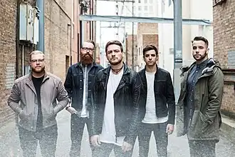 The Color Morale in 2016. From left to right: Honson, King, Rapp, Carey, Saunders