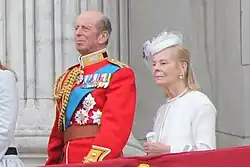Prince Edward, Duke of Kent, Grand Master of the Order, and Katharine, Duchess of Kent