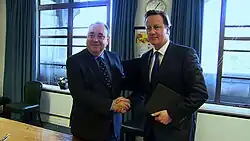Alex Salmond & David Cameron at the signing
