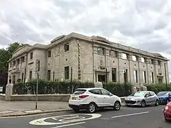 The 1912 section of the building, fronting Richmond Road