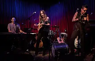 The Rescues performing live in 2016.