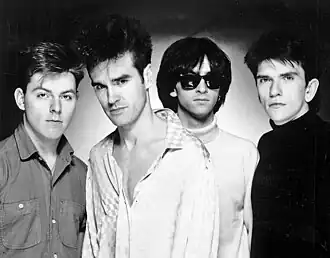 The Smiths in 1984. From left to right: Andy Rourke, Morrissey, Johnny Marr and Mike Joyce.