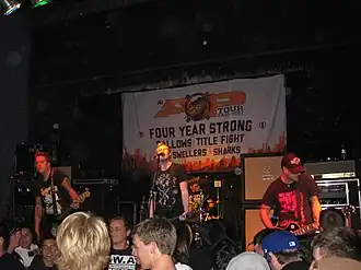 Left to right: Boros, Nick Diener, Jonathan Diener, and Collins in 2011