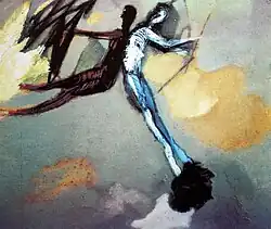 The air meeting, oil on canvas, 50 × 40&nbsp;cm, 1975