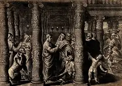 The Apostles Peter and John Heal the Lame Man, after a Raphael cartoon; Wellcome Collection, London