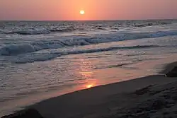Punta Carnero beach at the Pacific coast in Santa Elena Province